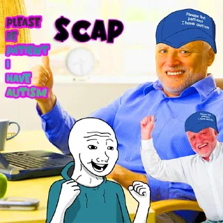 🆒 emoji please be patient, i have autism $CAP Telegram sticker 8 of 47