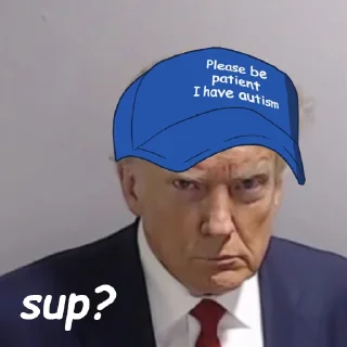 🌚 emoji please be patient, i have autism $CAP Telegram sticker 23 of 47