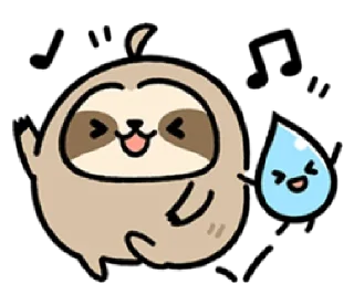 😆 emoji crown the sloth | @cutestickers4you Telegram sticker 8 of 24