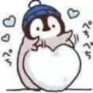 🌝 emoji 小企鹅表情包 by-YU_Iwan🌝✨ Telegram sticker 6 of 17
