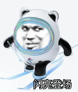 🤓 emoji 冰墩墩 👉  @tiezhia Telegram sticker 17 of 62