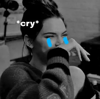 😭 emoji kendall - jp Telegram sticker 18 of 25