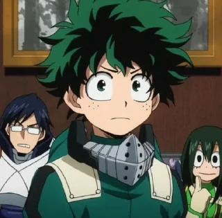 🥦 emoji Midoriya Izuku /@anime_sticker_pack Telegram sticker 18 of 80