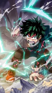 😠 emoji Midoriya izuku Telegram sticker 12 of 16
