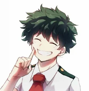 😊 emoji Midoriya izuku Telegram sticker 11 of 16