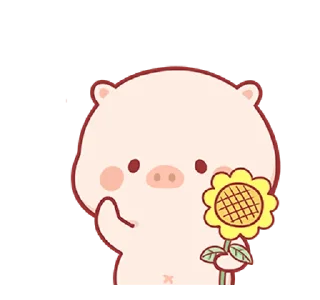 🌻 emoji Piggy Mengmeng 2 @bistic Telegram sticker 16 of 24