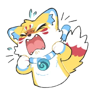 😡 emoji Kurari Kitsune Telegram sticker 9 of 44
