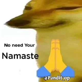 Sticker from 𝙉𝘼𝙈𝘼𝙎𝙏𝙀 @PANDIT_OP