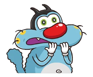 😱 emoji Oggy Telegram sticker 12 of 25