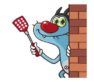 👀 emoji Oggy Telegram sticker 24 of 25