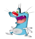 😱 emoji "Oggy and The Cockroaches" Telegram sticker 5 of 31
