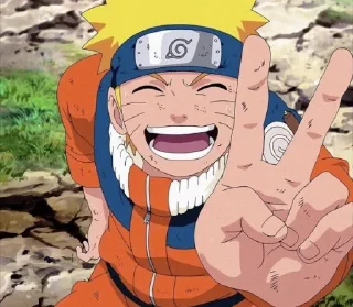 🍘 emoji Narotu Uzumaki @sticker_anime_boy Telegram sticker 6 of 22