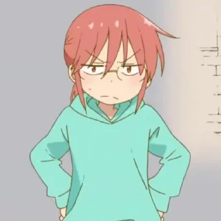 🌾 emoji Kobayashi @anime_stickerspack Telegram sticker 10 of 28