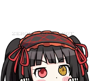 👀 emoji Chibi Kurumi ➜ @animee_stickers Telegram sticker 10 of 33