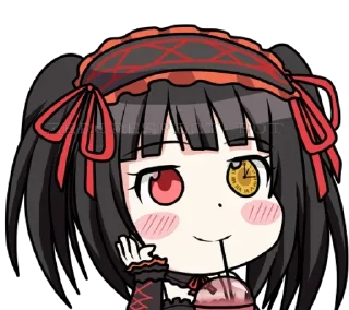 🥤 emoji Chibi Kurumi ➜ @animee_stickers Telegram sticker 17 of 33