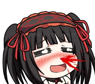 🩸 emoji Chibi Kurumi ➜ @animee_stickers Telegram sticker 14 of 33