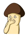 😶 emoji @tikelmu Mushroom Telegram sticker 4 of 9