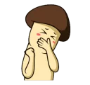 😣 emoji @tikelmu Mushroom Telegram sticker 7 of 9