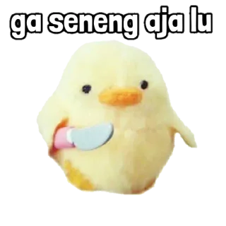 😌 emoji anak ayam punya nadia Telegram sticker 14 of 120