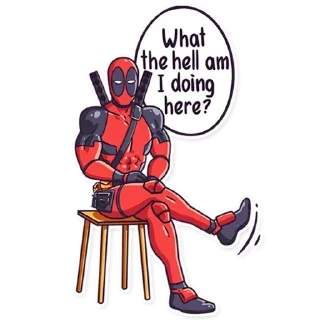 🥴 emoji DEADPOOL @MORE_GIFS Telegram sticker 24 of 33