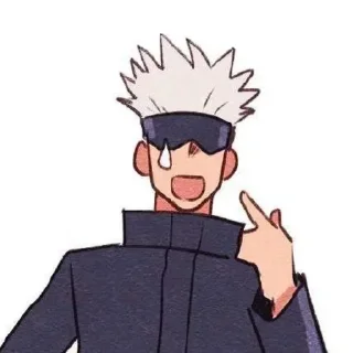🥲 emoji Gojo Sensei Telegram sticker 16 of 63