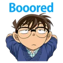 😑 emoji Detective Conan @stickerscar Telegram sticker 20 of 40