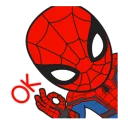 🆗 emoji Spider-Man: Homecoming @stickerscar Telegram sticker 12 of 24