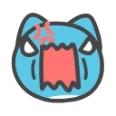 💢 emoji 咖波 動態 Emoji ① @Capoo_Stickers Telegram sticker 9 of 46