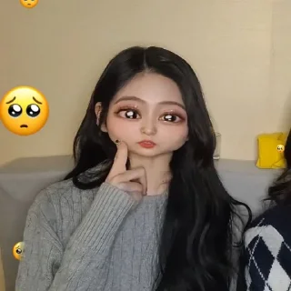 😏 emoji minjoo :: @stikerkece Telegram sticker 16 of 30