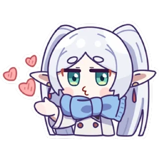 💋 emoji 芙莉莲 @zhaxia_cn Telegram sticker 7 of 8