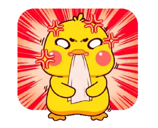 💢 emoji Chikka Little Duck || @xxyuji Telegram sticker 17 of 24