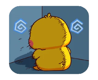 😓 emoji Chikka Little Duck || @xxyuji Telegram sticker 15 of 24