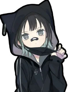 😳 emoji boukou-chan (tokiwata soul) @Anak_kucing_stiker Telegram sticker 9 of 40