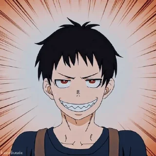 ⛓ emoji Shinra kusakabe  [ by: @starshinehelp ] Telegram sticker 19 of 31