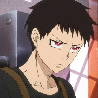 ⛓ emoji Shinra kusakabe  [ by: @starshinehelp ] Telegram sticker 24 of 31