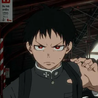 ⛓ emoji Shinra kusakabe  [ by: @starshinehelp ] Telegram sticker 18 of 31