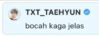 🤍 emoji begini tanggapan TXT Telegram sticker 2 of 34