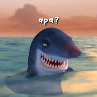 🦈 emoji when megalodon said . . . @stikergifpororo Telegram sticker 17 of 40