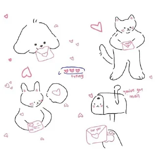 💗 emoji 𓈒 ⊹ ♡‌ ! Chivey 💭 ʚ 𝅄˚ Telegram sticker 7 of 20