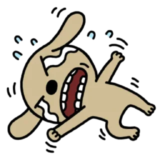 😿 emoji Hello Brown & Friends (Static). add by QLamVN Telegram sticker 6 of 67