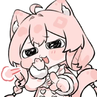 👩 emoji 粉猫H46 @zhaxia_cn Telegram sticker 11 of 48