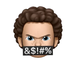 😘 emoji Curly Boy Telegram sticker 14 of 29