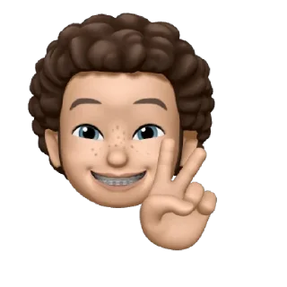 🧐 emoji Curly Boy Telegram sticker 22 of 29