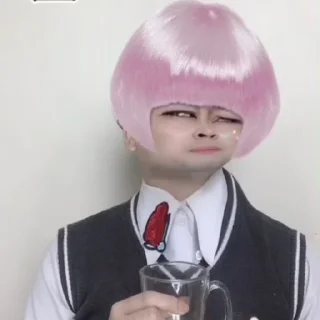 💦 emoji rambut pink by @stikerpocigembul Telegram sticker 22 of 47