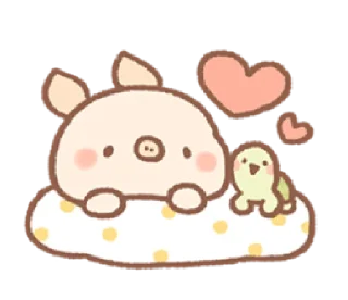 ❤️ emoji Bread Tree's Piggy | @cutestickers4you Telegram sticker 12 of 40
