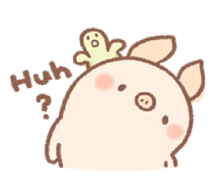😕 emoji Bread Tree's Piggy | @cutestickers4you Telegram sticker 9 of 40