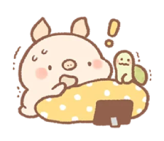 😮 emoji Bread Tree's Piggy | @cutestickers4you Telegram sticker 13 of 40