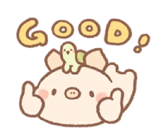 😁 emoji Bread Tree's Piggy | @cutestickers4you Telegram sticker 11 of 40