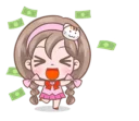 💰 emoji Laura Telegram sticker 12 of 40