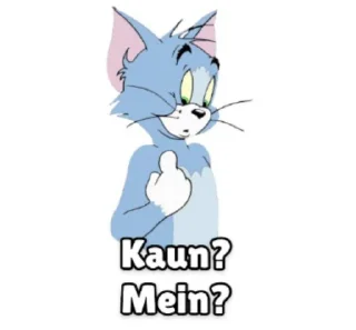 🤔 emoji @stickersbag 🌟 Tom & jerry text 💖 Telegram sticker 15 of 80